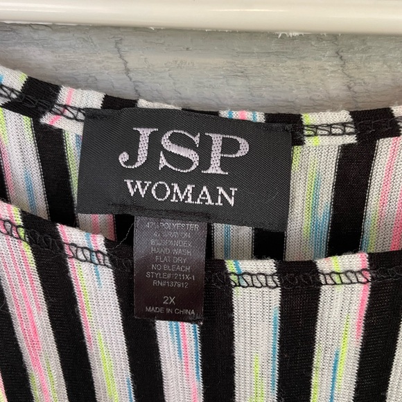 JSP Woman Stripe Top size 2X - Picture 3 of 5